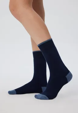 Albero Natur Albero Natur Damen vegan Multipack 6x Socken Terry Indigo – Produktbild 1 von 1