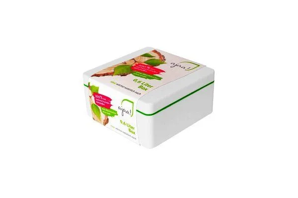 ajaa ajaa Quadratische Aufbewahrungsbox 0,6 l, Lime, – Produktbild 1 von 4
