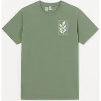 ilovemixtapes ilovemixtapes Unisex T-Shirt „Der Zweig“ – Bio-Baumwolle, Stone Washed Sage Green, Denim Blue & Black, Fair Wear, Grün, – Produktbild 1 von 1
