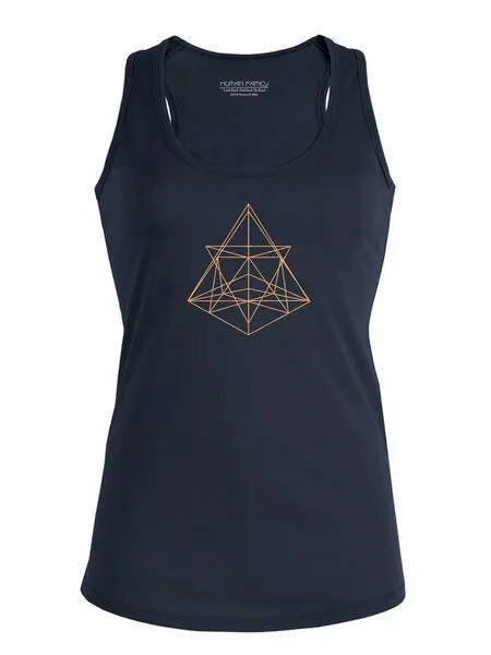 Human Family Human Family Racerback Sommer Tanktop - Shine "Geometry" - weitere Farben, Navy, – Produktbild 1 von 2