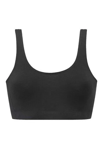hessnatur hessnatur Bustier mit Softbund COTTON FEEL aus Bio-Baumwolle, Schwarz, – Produktbild 5 von 7
