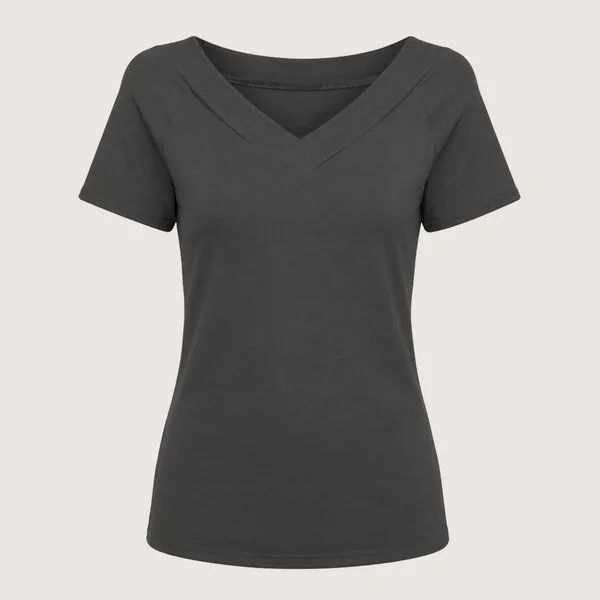 Frija Omina Frija Omina Bio T-Shirt Due, Anthrazit (grau), – Produktbild 1 von 2