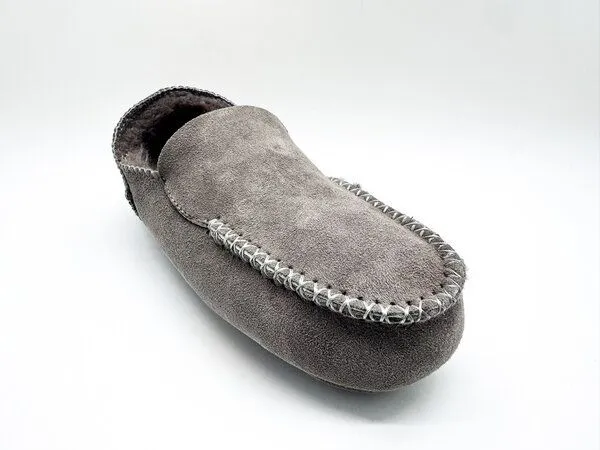 thies thies 1856 ® Cozy Moccasin aus Schaffell, Elephant grey (grau), – Produktbild 3 von 4