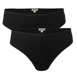 Living Crafts LIVING CRAFTS - Damen Slip, 2er-Pack - Schwarz (100% Bio-Baumwolle), Nachhaltige Mode, Bio Bekleidung – Produktbild 1 von 1