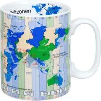 Könitz Tasse "Wissensbecher Zeitzonen" – Produktbild 1 von 1