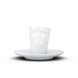 FIFTYEIGHT PRODUCTS FIFTYEIGHT PRODUCTS Espresso Mug mit Henkel 80ml - Vergnügt – Produktbild 1 von 1