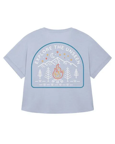 watapparel watapparel Oversize T-Shirt Frauen Explore the unseen, Serene blue, – Produktbild 2 von 2