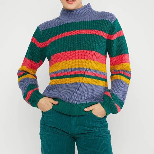 blutsgeschwister Blutsgeschwister Pullover Braid Up Your Life - Lets Dance Stripes – Produktbild 2 von 3