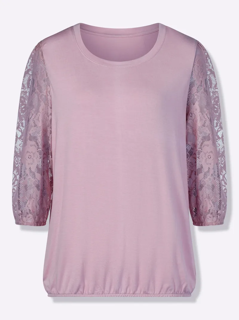Witt Spitzenshirt rosé, Rosé, – Produktbild 1 von 2