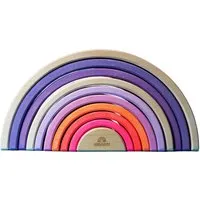 Grimms Grimms Großer Regenbogen aus Lindenholz, 10-teilig neon pink Maße 27,4 x 13,7 cm – Produktbild 1 von 1
