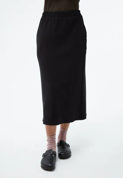 Givn Berlin Givn Berlin Midi Rock GBVELMINA aus recycelter Baumwolle, Black, – Produktbild 1 von 4