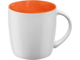 Keramiktasse "ENNIA" weiß/orange – Produktbild 1 von 1