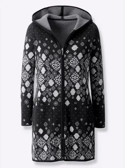 Witt Witt Strickjacke Long-Strickjacke Langarm Jacquard – Produktbild 1 von 1