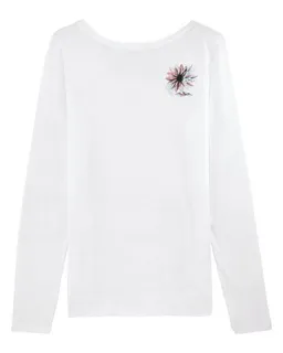 Human Family Human Family Bio Damen Longsleeve Shirt - Have Fun "Flower" – Produktbild 1 von 1