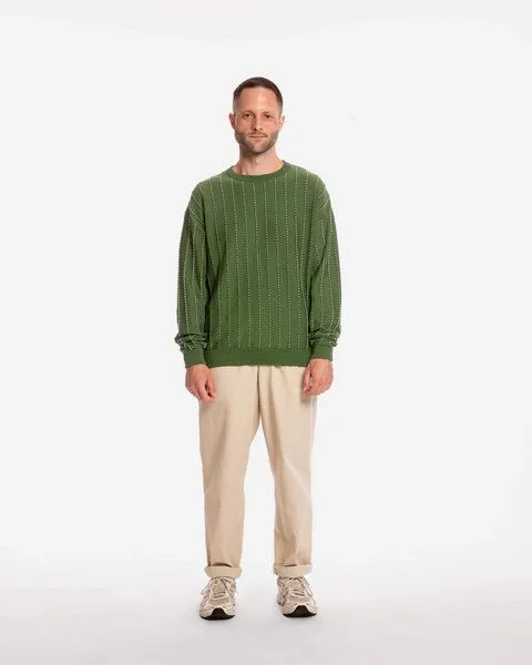 MATONA Matona Pullover | Field Sweater | aus Bio-Baumwolle | GOTS-zertifiziert, Fir, – Produktbild 3 von 4