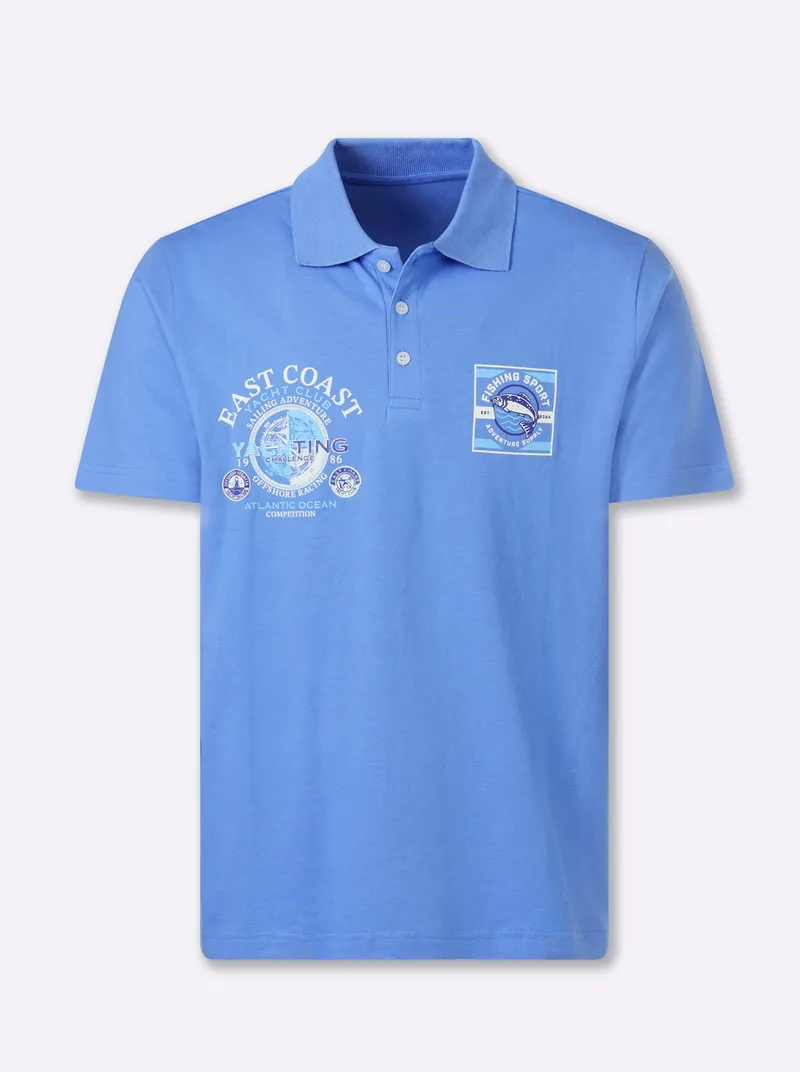 Catamaran Kurzarmshirt mittelblau, Mittelblau, – Produktbild 1 von 2