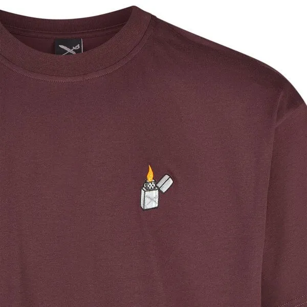 Iriedaily Iriedaily Flaglighter T-Shirt, Aubergine (rot), – Produktbild 2 von 3