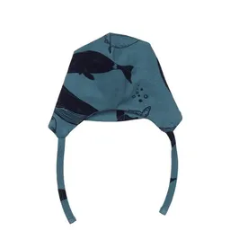 Walkiddy Mütze Baby Dunkelblau Bio-Baumwolle Whale Walkiddy GOTS-zertifiziert Nachhaltig umweltfreundlich Elasthan Komfort Stil Tierschutz – Produktbild 1 von 1