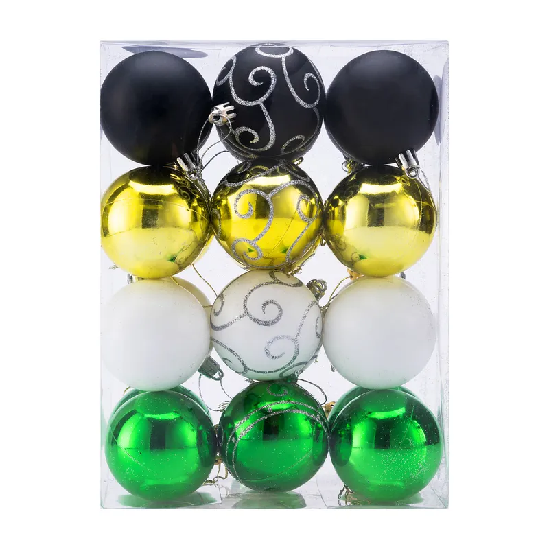 Casaria® Weihnachtskugeln Bunt 24 tlg in matt glänzend & glitzernd, Mehrfarbig, – Produktbild 1 von 2