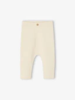 Vertbaudet Gerippte Baby Leggings vanille – Produktbild 1 von 1