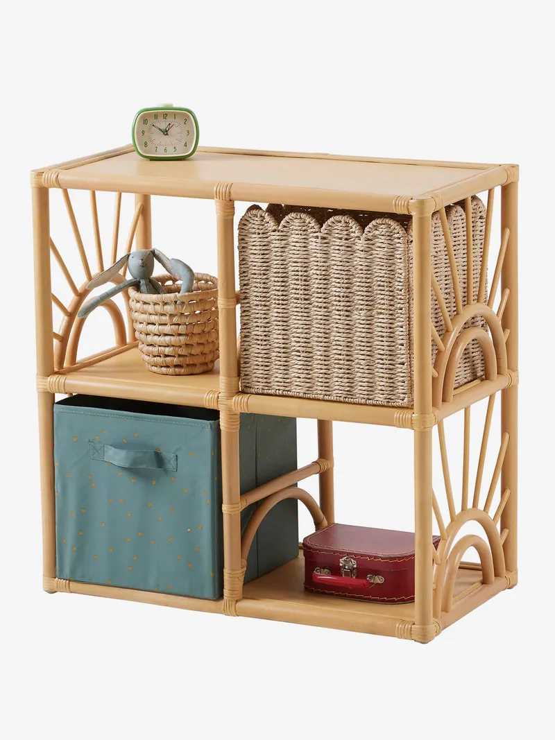 Vertbaudet Regal SONNENSCHEIN aus Rattan, Braun, – Produktbild 4 von 4