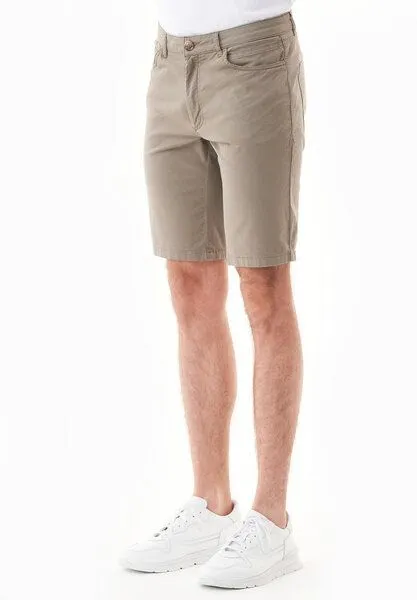 ORGANICATION ORGANICATION Regular-Fit Shorts aus Bio-Baumwolle, Smokey olive, – Produktbild 3 von 4