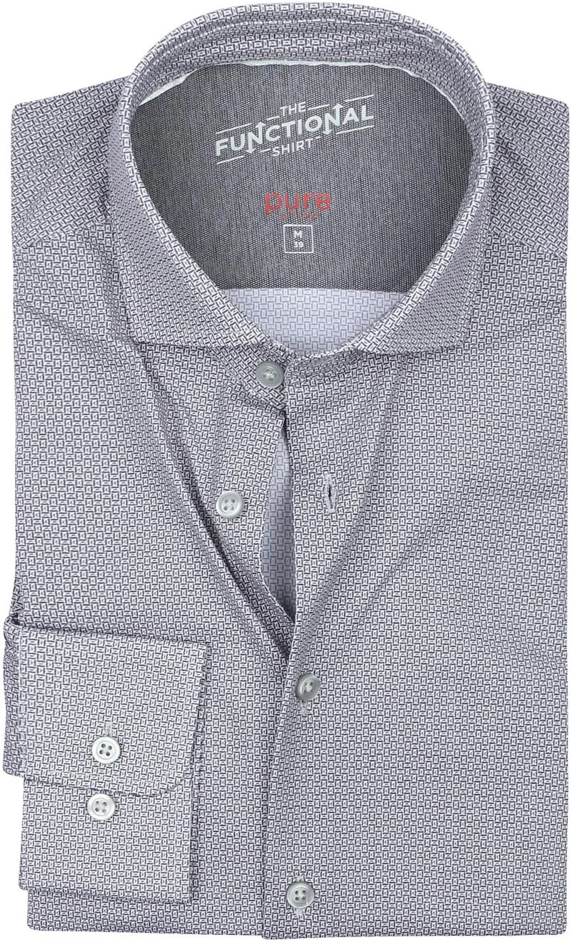 Pure Pure The Functional Shirt Druck Grau - Größe 38 (S) (S), Grau, – Produktbild 1 von 4
