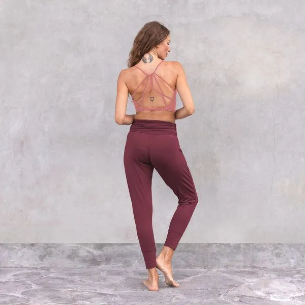 Jaya Jaya CAROLINA - Damen - Bra für Yoga aus Biobaumwolle, Decorose/rose, – Produktbild 3 von 3