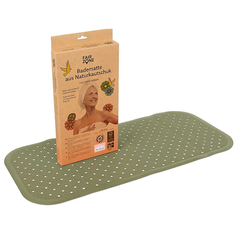Fair Zone FAIR ZONE Badematte 'Olive' 76*34cm – Produktbild 2 von 2