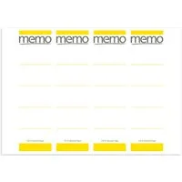 Memo memo Laser-Rückenschilder 192x61 gelb – Produktbild 1 von 1