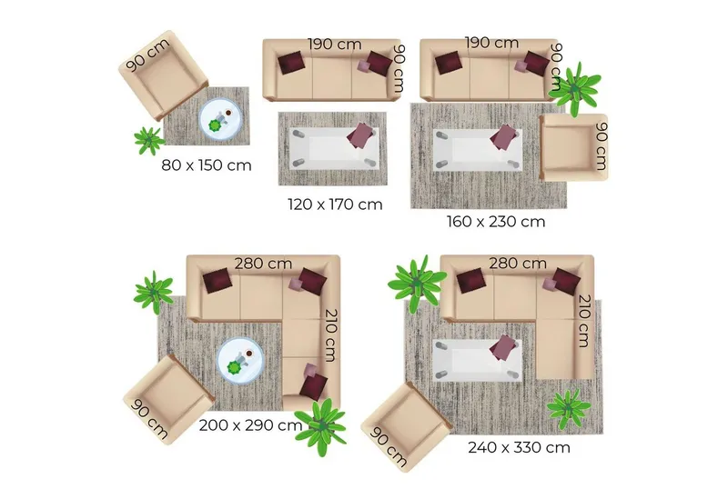 Consilio Concept Fellteppich Teppich Hasenfell Imitat HEAVEN Fell Hochflor rechteckig Höhe: 50 mm, Grau, – Produktbild 6 von 7