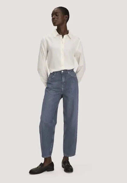 hessnatur hessnatur Jeans NINA Tapered Fit aus Bio-Baumwolle mit recycelter Baumwolle, Blue, – Produktbild 1 von 4