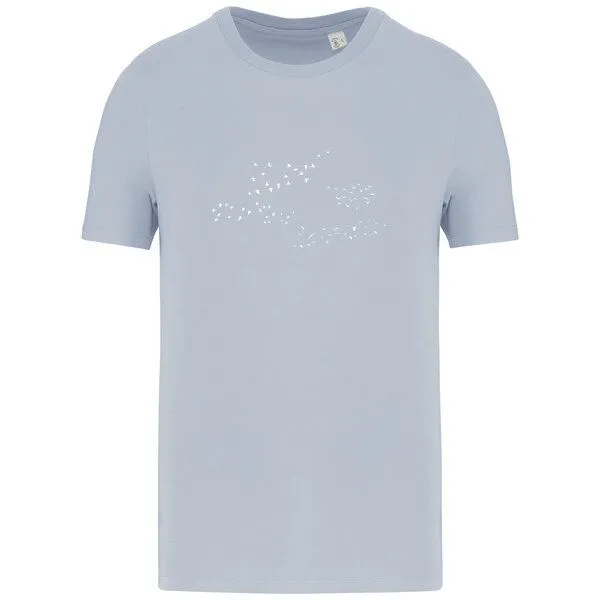 Greenspired Greenspired Basic Bio T-Shirt Skybirds Nr. 4 ( 155g/m²) XXS - 5 XL, Aquamarine, – Produktbild 1 von 1