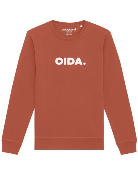 watapparel watapparel Sweatshirt Unisex Oida, Heritage brown, – Produktbild 1 von 3