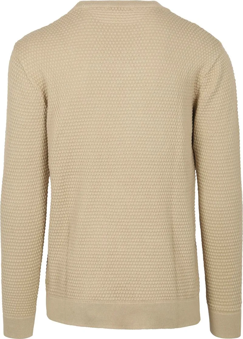 KnowledgeCotton Apparel Knowledge Cotton Apparel Pullover Bubble Knit Beige - Größe L, Beige, – Produktbild 2 von 2