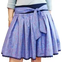 liebewicht liebewicht FaltenRock Rock blau bunt gemustert für Damen aus Biobaumwolle – Produktbild 1 von 1