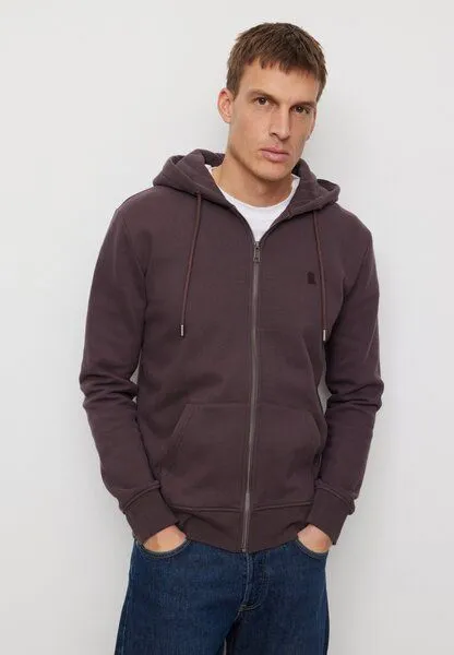 recolution Herren Sweatjacke aus Bio-Baumwolle - BIRCH - recolution, Dark grape (lila), – Produktbild 2 von 4