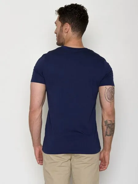 GreenBomb GREENBOMB Basic T-Shirt Guide, Navy, – Produktbild 3 von 4