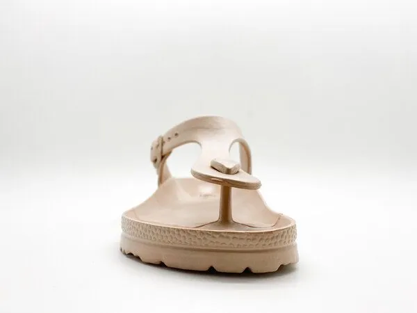 thies Vegane Ecofoam Zehentrenner Sandale von thies ® aus recyceltem EVA, Bronze, – Produktbild 4 von 4