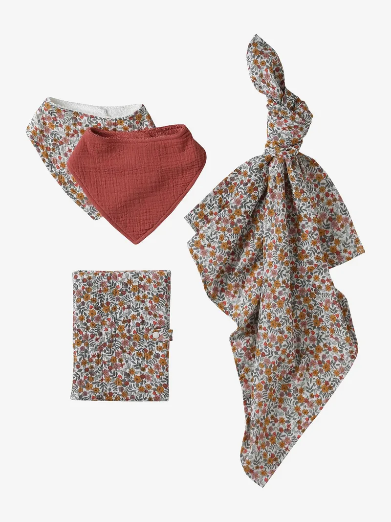Vertbaudet Baby Geschenk-Set zur Geburt: Lätzchen, Set rosa, – Produktbild 3 von 4