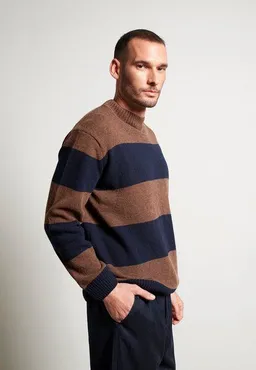 Givn Berlin Givn Berlin Gestreifter Strickpullover GBIVAN aus recycelter Wolle – Produktbild 1 von 1