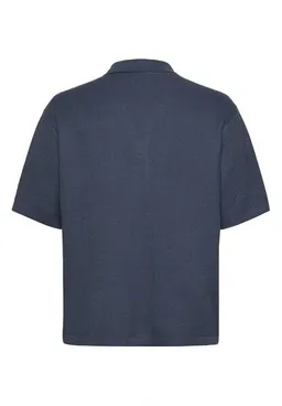 KnowledgeCotton Apparel KnowledgeCotton Apparel Gestricktes Poloshirt im Boxy-Fit aus Biobaumwolle – Produktbild 1 von 1