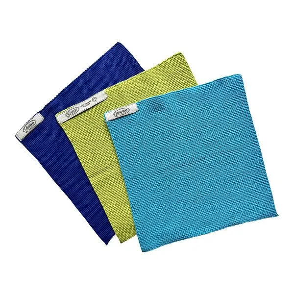 Solwang Design Solwang Design 3er-Set Spültücher aus 100% Biobaumwolle, Lime-türkis-kobaltblau, – Produktbild 2 von 2