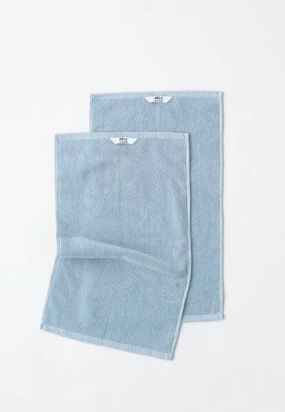 MELA MELA Handtuch Style TANVI aus 100% Bio-Baumwolle, Cloudy blue, – Produktbild 2 von 7