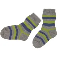 grödo Kinder Vollfrotteesocke grau-moos-jeans Gr. 1-2, Mehrfarbig, – Produktbild 1 von 1