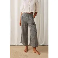 TWOTHIRDS TWOTHIRDS Damen vegan Hose Marianne Vichy Schwarz Und Weiß – Produktbild 1 von 1