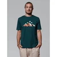 watapparel watapparel T-Shirt Unisex Mountains & Moon, Glazed green, – Produktbild 1 von 1