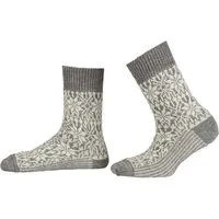 hirsch natur Hirsch Natur Unisex-Wollsocken 'Norweger Sternenmuster' hellgrau/natur, Gr. 40/41 – Produktbild 1 von 1
