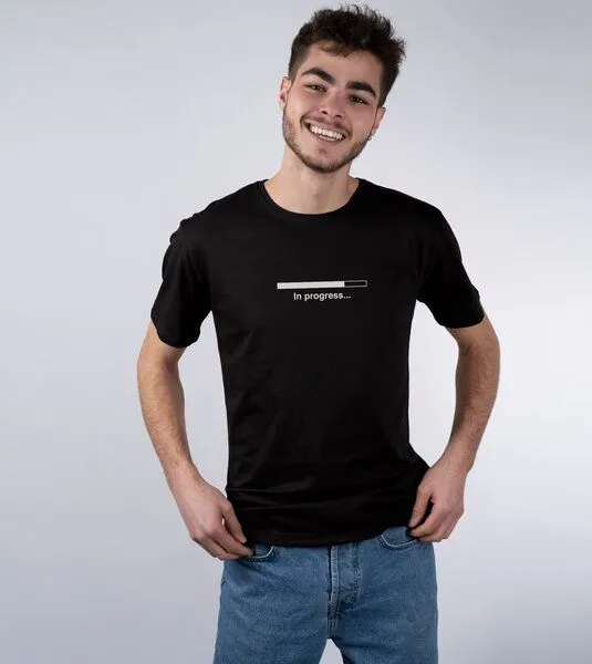 Gary Mash GARY MASH Shirt In Progress aus Modal®-Mix, Schwarz, – Produktbild 2 von 3