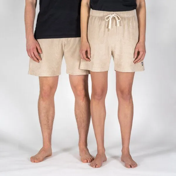 LANGBRETT LANGBRETT frottee shorts unisex, Ecru (natur), – Produktbild 1 von 4